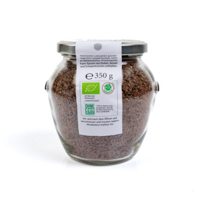 SANNIS Bio-Leinsamen <br> 350g Glas