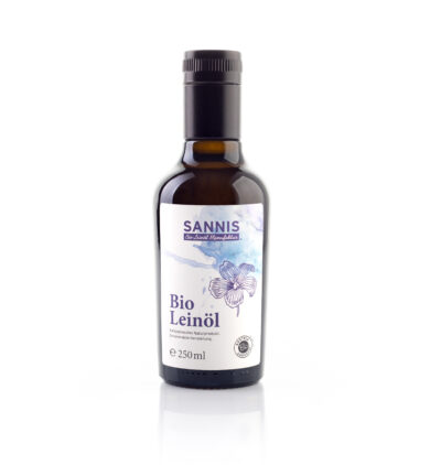 SANNIS Bio-Leinöl "extra nativ" <br> 250ml Flasche