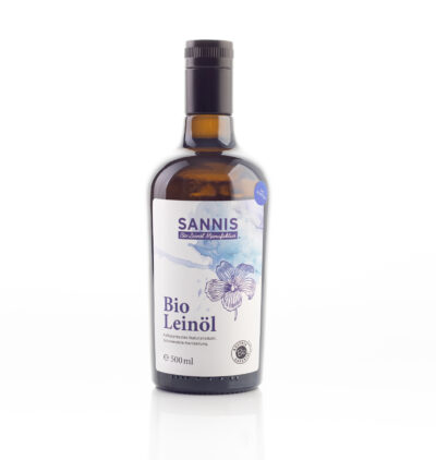 SANNIS Bio-Leinöl "extra nativ" <br> 500ml Flasche