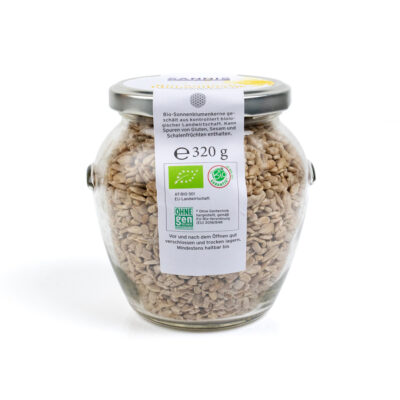 SANNIS Bio-Sonnenblumenkerne <br> 320g Glas